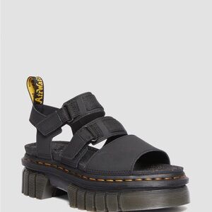 Dr. Martens Black Ricki 3 Strap Sandals NEW IN BOX